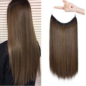 One Day Sale! REECHO Invisible Wire Straight Hair Extensions One Piece